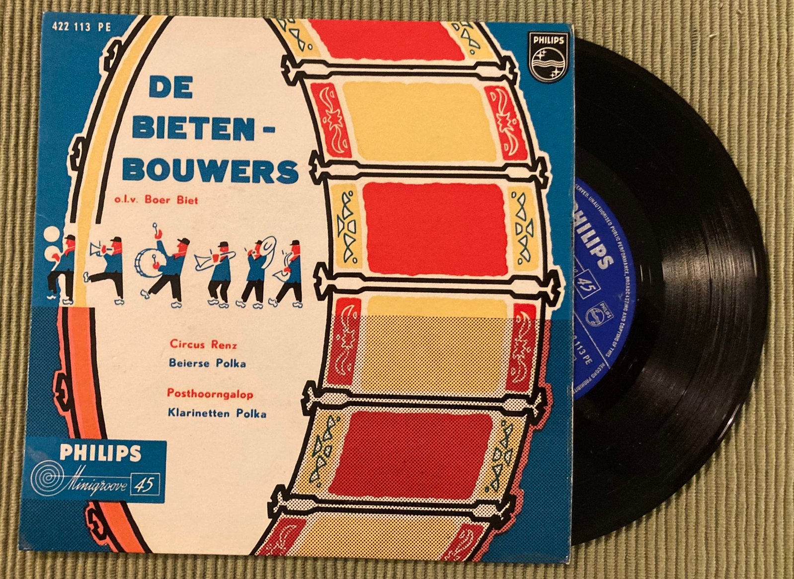 Vinyl EP single De Bietenbouwers - Circus Renz, Gebruikt, 7 inch, Ophalen of Verzenden, EP