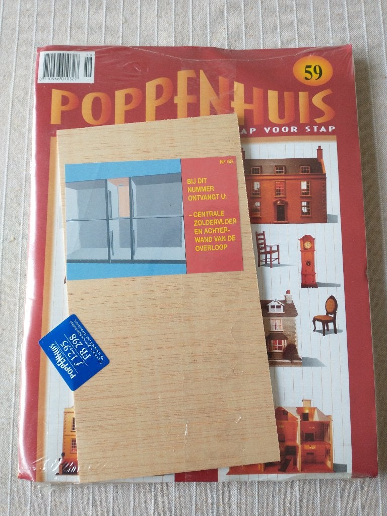 Deel 59 Wand en vloer - Vict. poppenhuis DelPrado (1:12), Ophalen of Verzenden, Nieuw, Poppenhuis