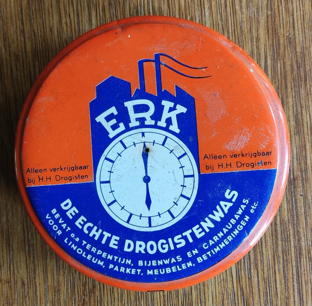 ERK de echt drogistenwas leeg blikje, Verzamelen, Ophalen of Verzenden, Gebruikt, Overige