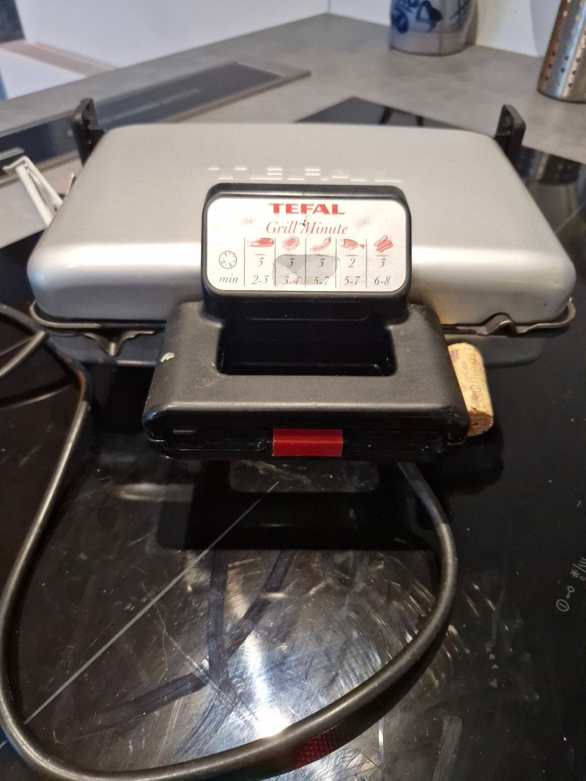Tefal Grill Minute Tostiijzer - Compact en Handig, Ophalen of Verzenden, Gebruikt