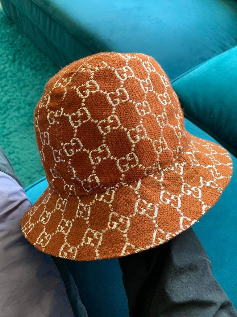 Gucci desert hoed met Kaartjes Maat S, Ophalen of Verzenden, Nieuw, One size fits all, Hoed