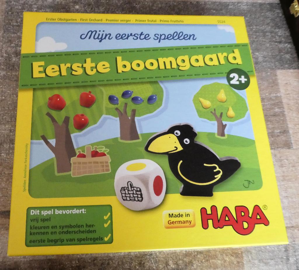 HABA Mijn Eerste Spellen: Eerste Boomgaard vanaf (2+), Een of twee spelers, Ophalen of Verzenden, Zo goed als nieuw, HABA