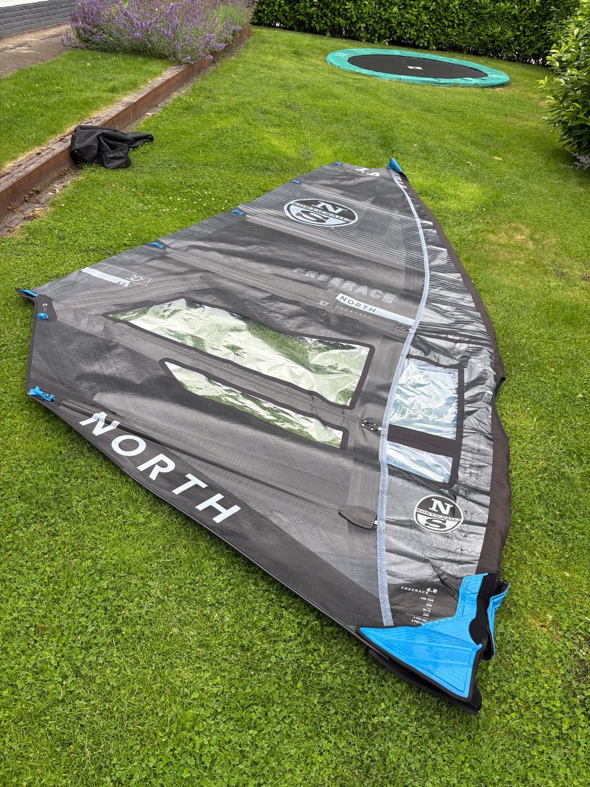 North Sails Freerace 6.8 in zeer goede staat, Ophalen, Met draagtas, 6.5 m² tot 8 m², Zo goed als nieuw
