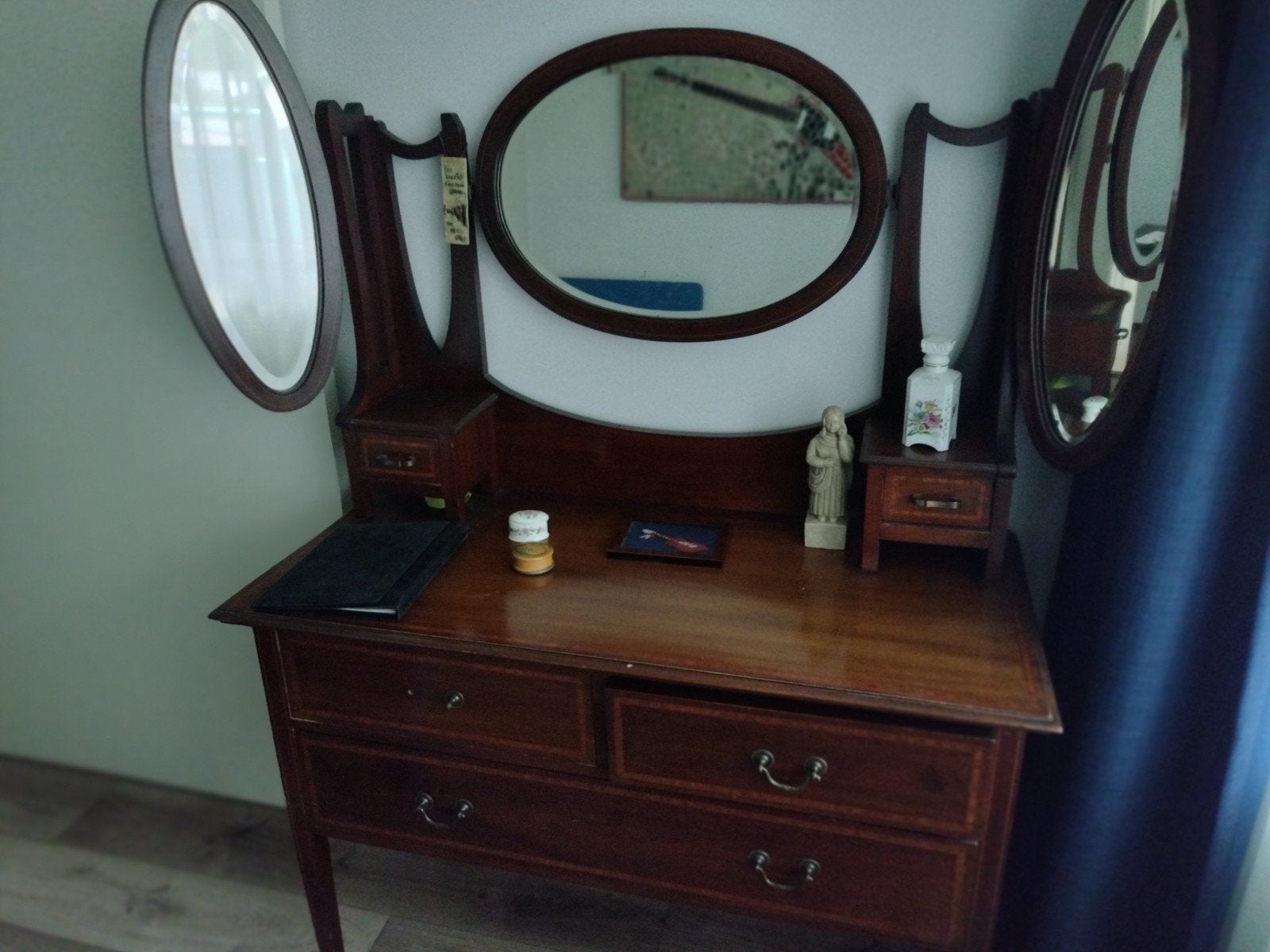 Prachtige antieke kaptafel/ make up tafel, Huis en Inrichting, Tafels | Kaptafels, Ophalen, 50 tot 100 cm, Minder dan 100 cm