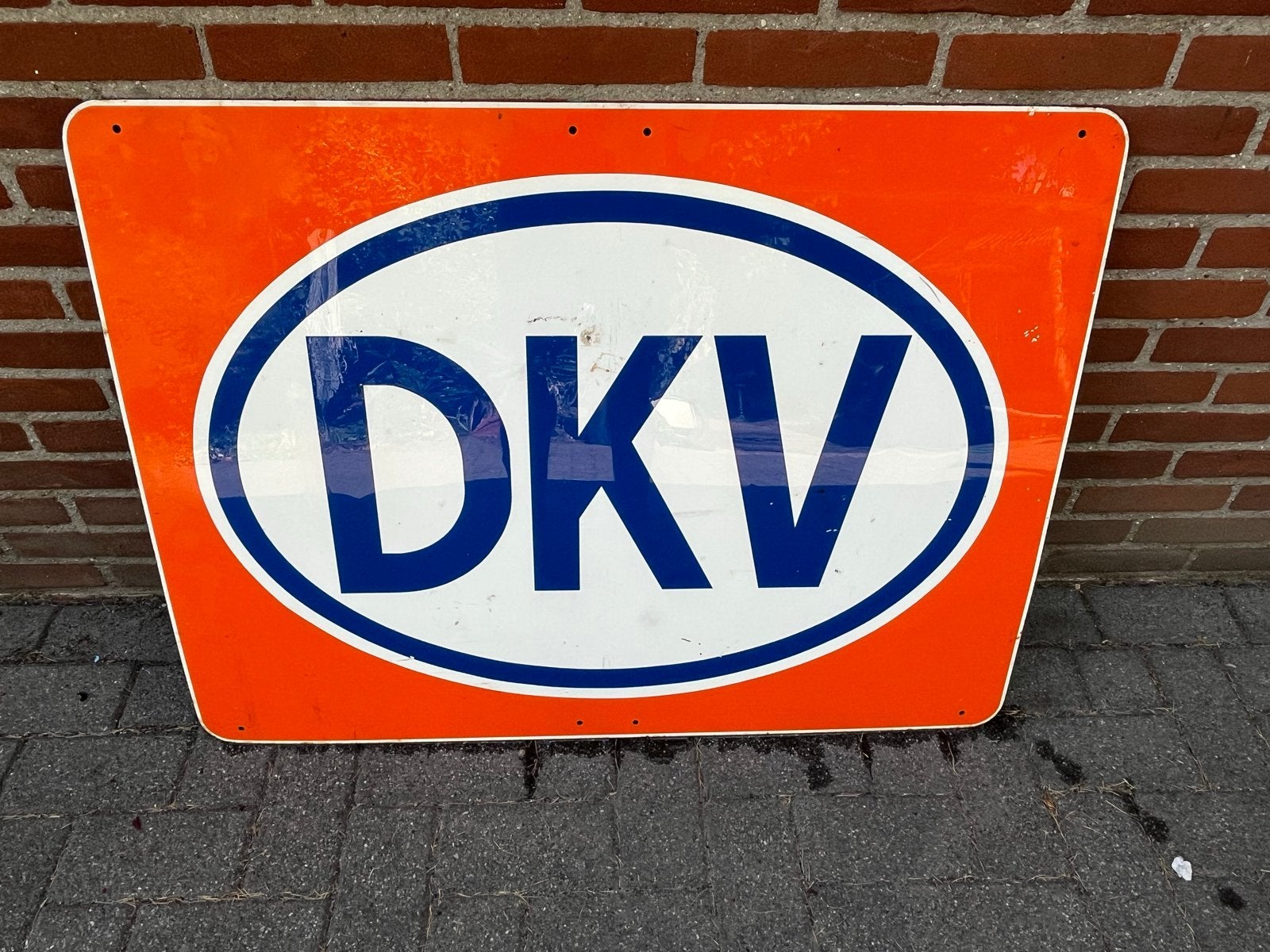Vintage DKV Bord - Reclamebord 100x75 cm, Ophalen
