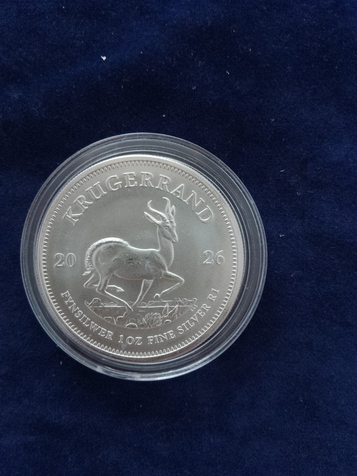 Krugerrand 2026 1 oz zilver, Ophalen of Verzenden, Portugal, Zilver