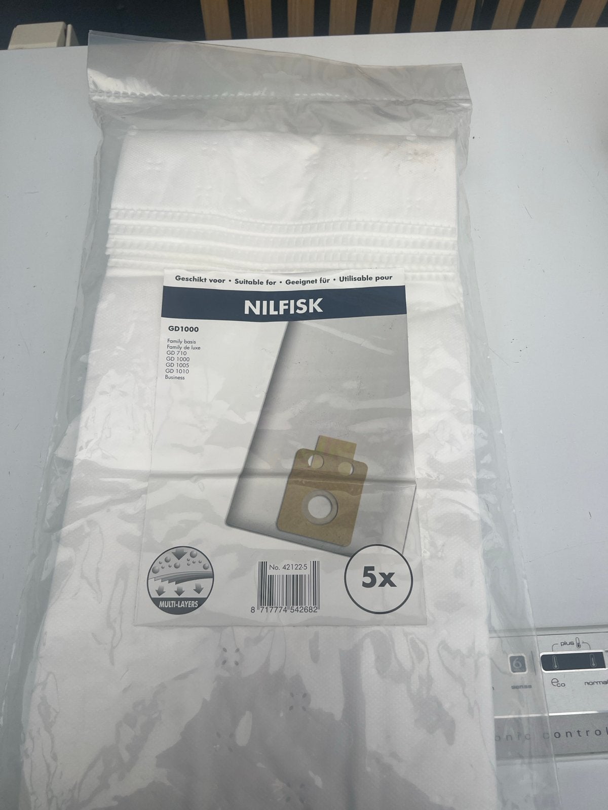 Nilfisk GD1000 stofzuigerzakken (5x), Witgoed en Apparatuur, Onderdelen en Toebehoren, Ophalen of Verzenden, Nieuw