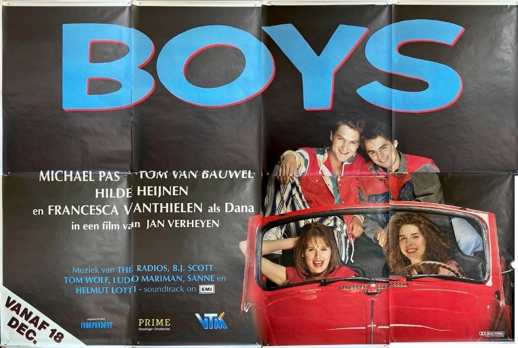 Boys (1992) - Originele billboard filmposter, Ophalen of Verzenden, Gebruikt, A1 t/m A3, Film en Tv