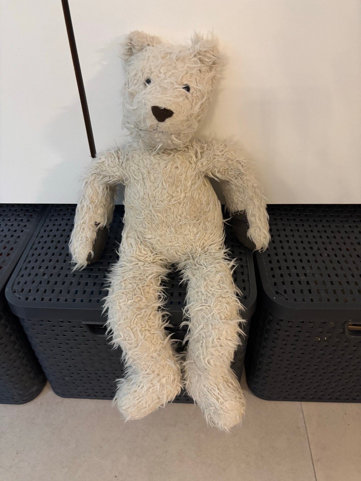 Sekiguchi Flip de logeer beer teddybeer, crème wit, Gebruikt, Beer, Ophalen of Verzenden, Middelgroot (20 tot 80 cm)