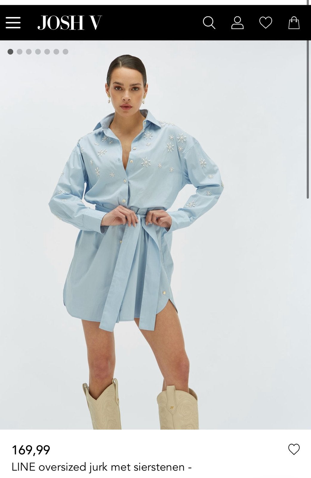 JOSH V Blouse Sky Blue Maat S & XS Nieuw, Kleding | Dames, Verzenden, Nieuw, Maat 36 (S), Blauw