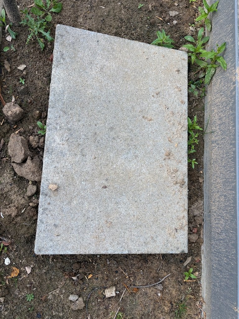 Betontegels tuin 60x40, Ophalen, Gebruikt, 10 m² of meer, Beton