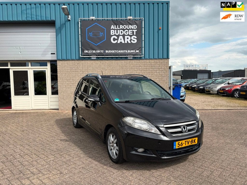 Honda FR-V 1.8i Lifestyle 6 persoons, Auto's, Honda, Stof, Gebruikt, Zwart, 4 cilinders