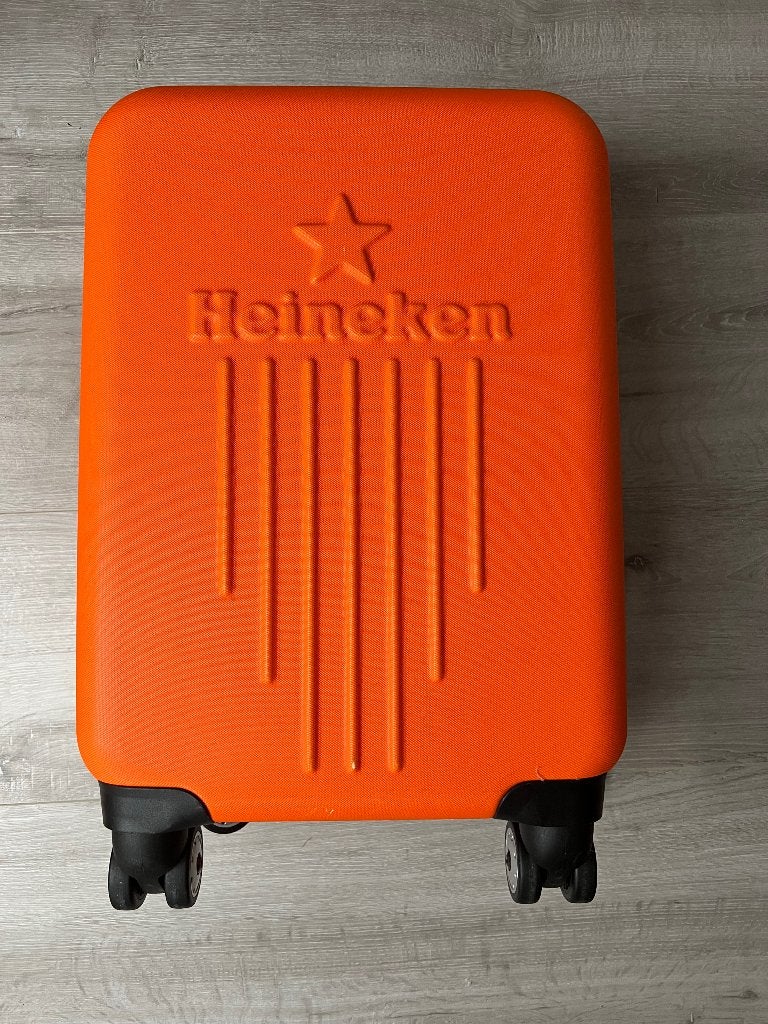 Heineken reiskoffer – Holland Heineken House 2016, Verzamelen, Biermerken, Zo goed als nieuw, Overige typen, Heineken, Ophalen