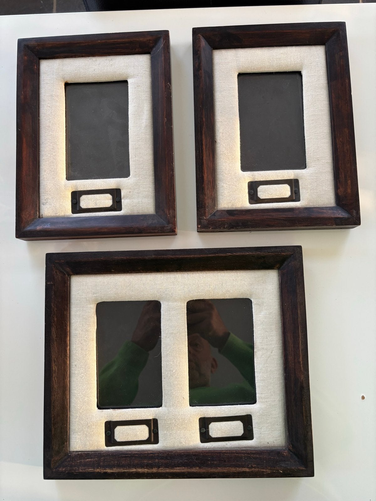 Rivièra Maison fotolijsten (3 stuks), Bruin, Gebruikt, Ophalen of Verzenden, Fotolijst