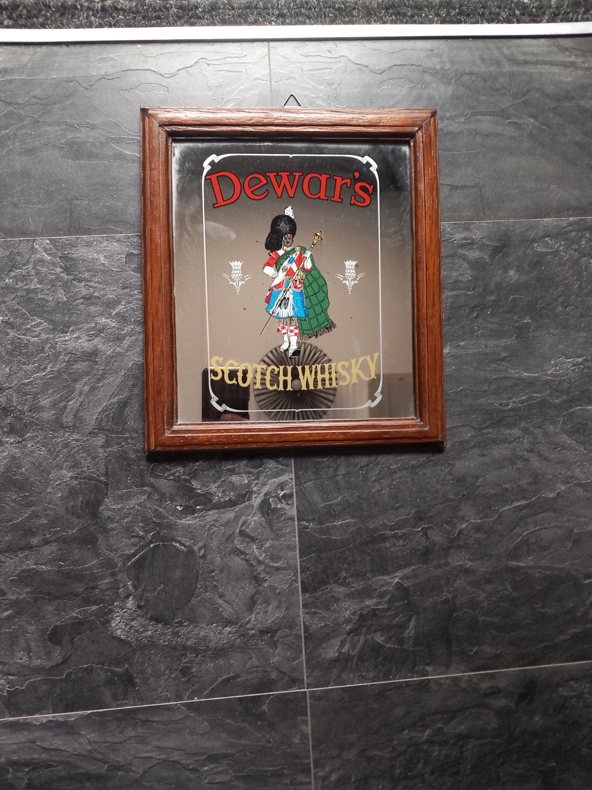 Dewar's Scotch Whisky spiegel., Verzamelen, Ophalen of Verzenden, Reclamebord