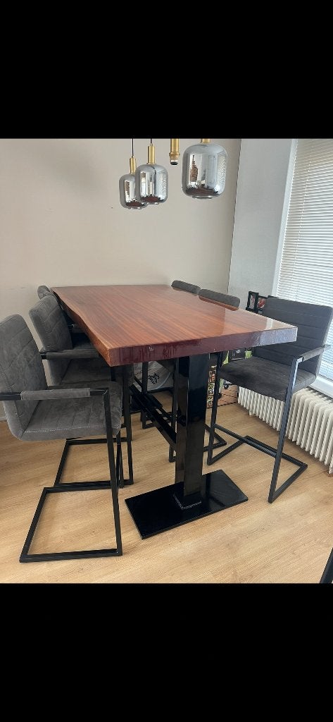 Eikenhouten bartafel, Huis en Inrichting, Tafels | Eettafels, Gebruikt, 100 tot 150 cm, Eikenhout, Vijf personen of meer