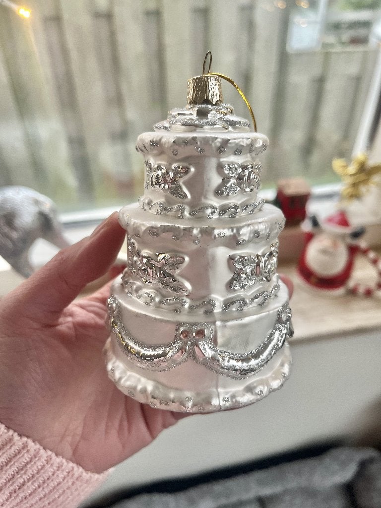 Vintage Kerstboomhanger kersthanger bruidstaart, Ophalen, Gebruikt