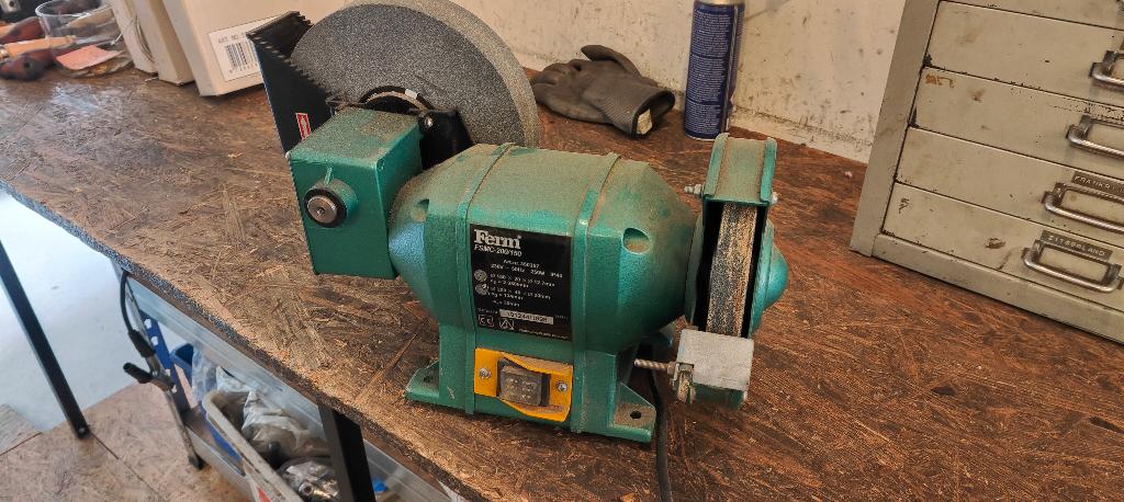 Ferm werkbank slijpmachine, Gebruikt, Ferm, Ophalen of Verzenden, Ferm