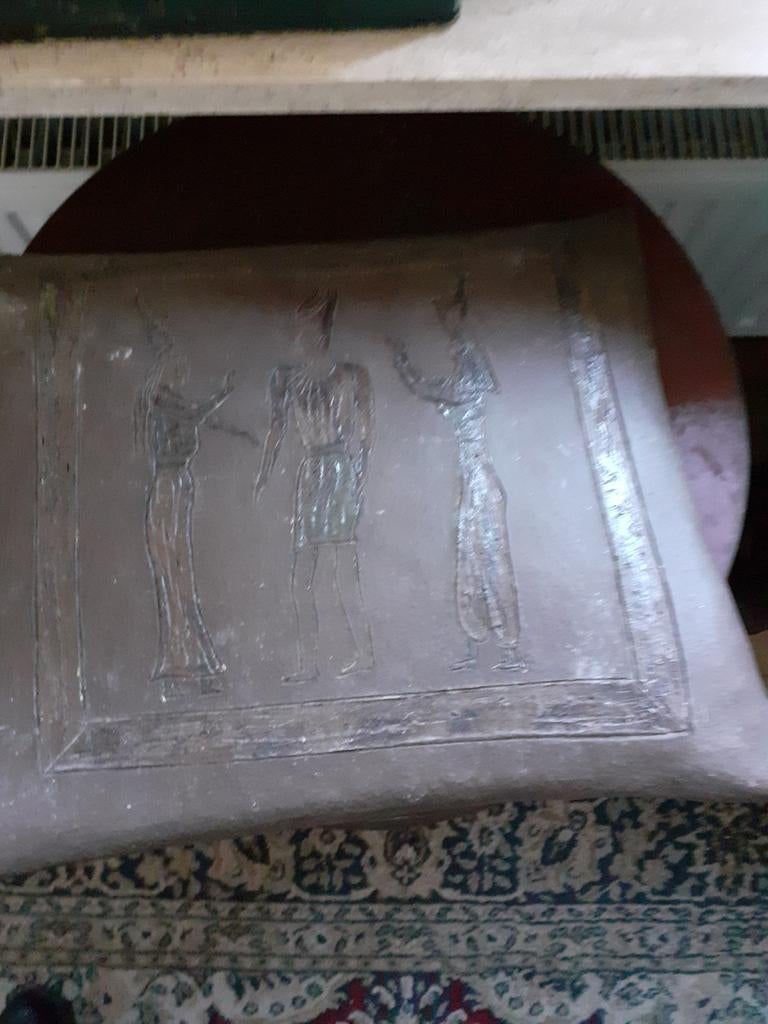 Kunstwerk met mythische figuren van ineke crans, Ophalen of Verzenden