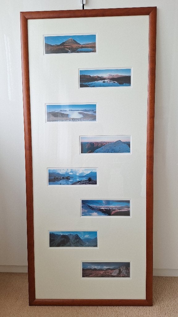 Schotse fotokaarten in lijst met Pas Partout, Ophalen, Gebruikt, 50 tot 75 cm, Overige typen