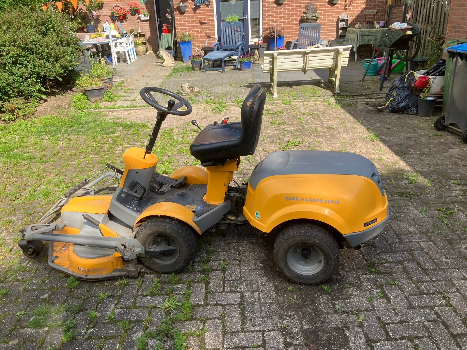 Stiga Park Ranger Svan, Ophalen, Zo goed als nieuw, Mulchfunctie, 90 tot 120 cm