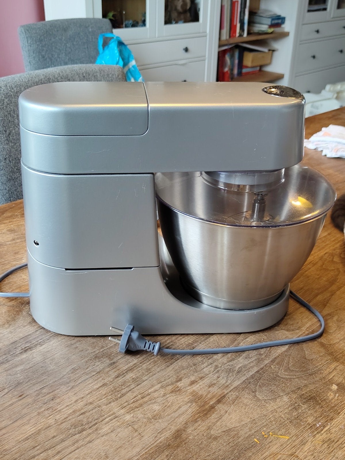 KENWOOD KVC3110S Chef Keukenmachine Zilver 1000W, Witgoed en Apparatuur, Keukenmixers, Gebruikt, 4 liter of meer, 3 snelheden of meer