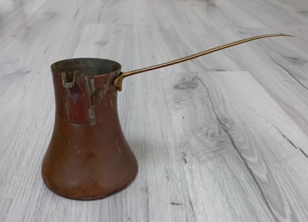 traditionele koperen cezve (ook wel ibrik of briki genoemd),, Antiek en Kunst, Verzenden