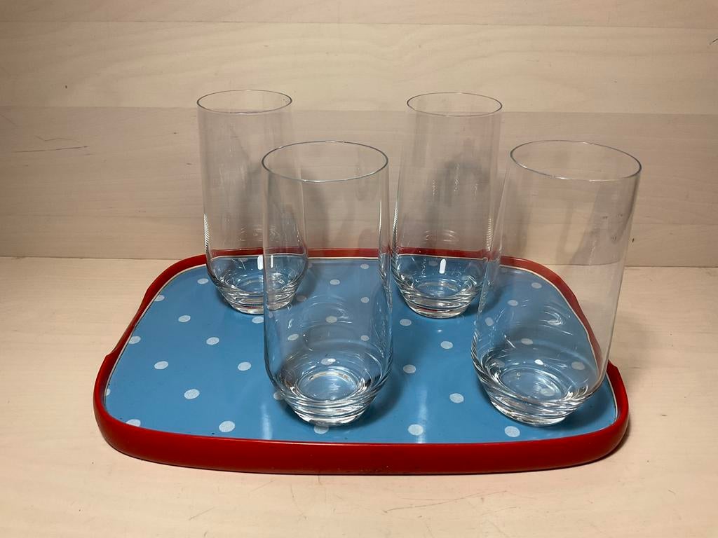 Vivo Villeroy en Boch longdrink glazen vier stuks, Ophalen of Verzenden, Zo goed als nieuw, Waterglas