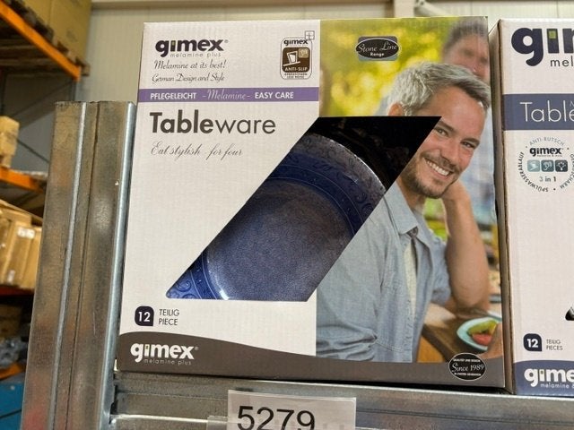 Nieuwe 12 delige Gimex bordensets, Caravans en Kamperen, Ophalen, Nieuw