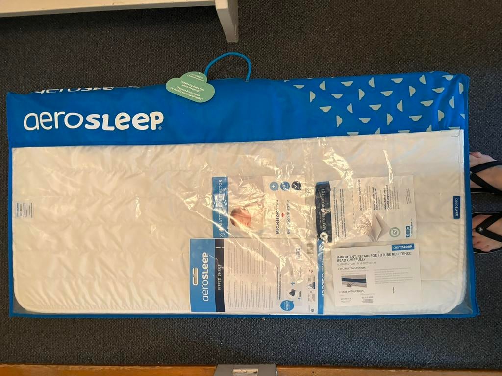 Aerosleep Evolution 60x120 baby matrasje, Ophalen, Jongetje of Meisje, Wit, Overige typen