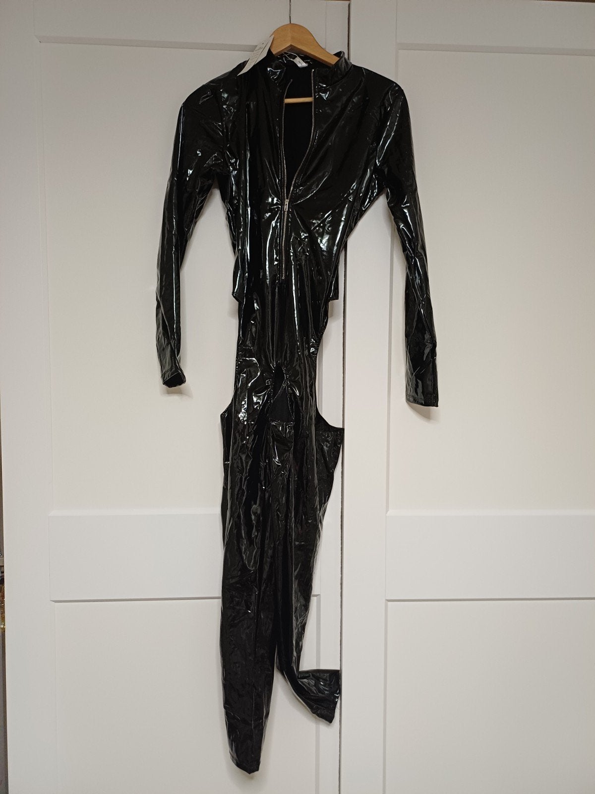 Lakleer bodysuit iEFiEL - Zwart, maat XL, nooit gedragen, IEFiEL, Verzenden, Nieuw