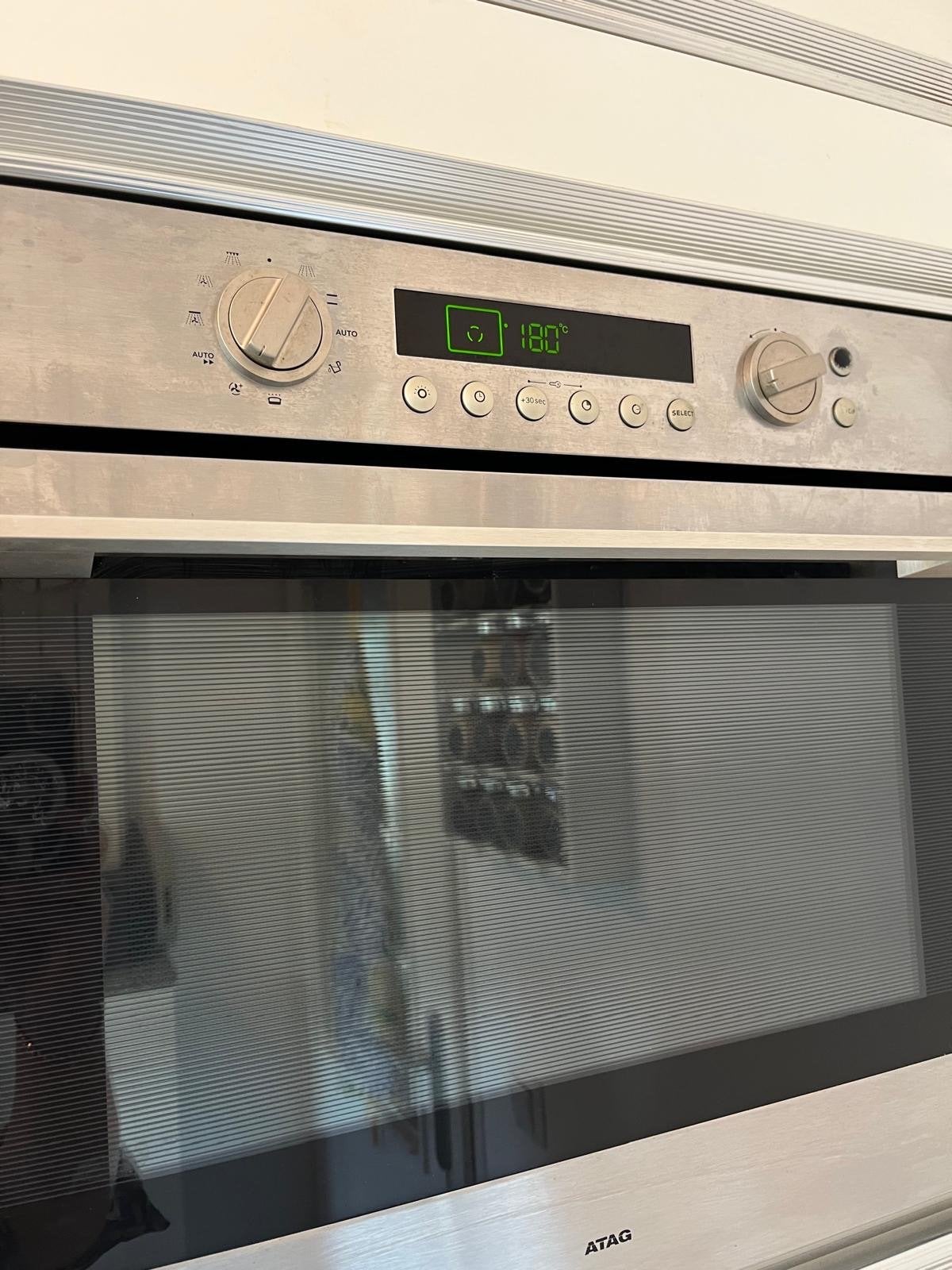 ATAG Inbouw Combi-oven met Magnetronfunctie, Ophalen, 45 tot 50 cm, Gebruikt, Hete lucht