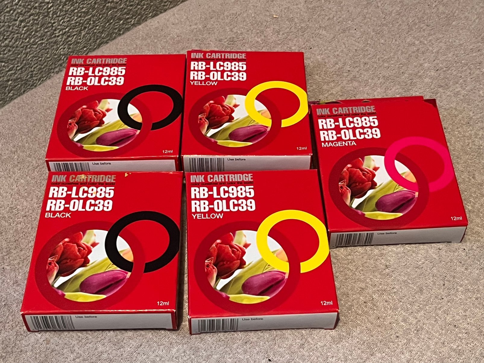 5x Inktcartridges voor Brother printers, Ophalen of Verzenden, Zo goed als nieuw, Cartridge