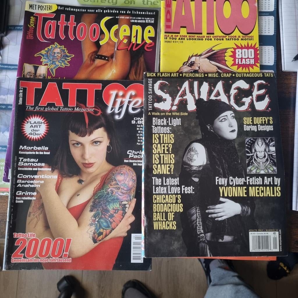 65 Tattoo Boekjes Rond 2000 - Verzamelaar/Tattoostudio, Ophalen of Verzenden, Gelezen, Overige typen