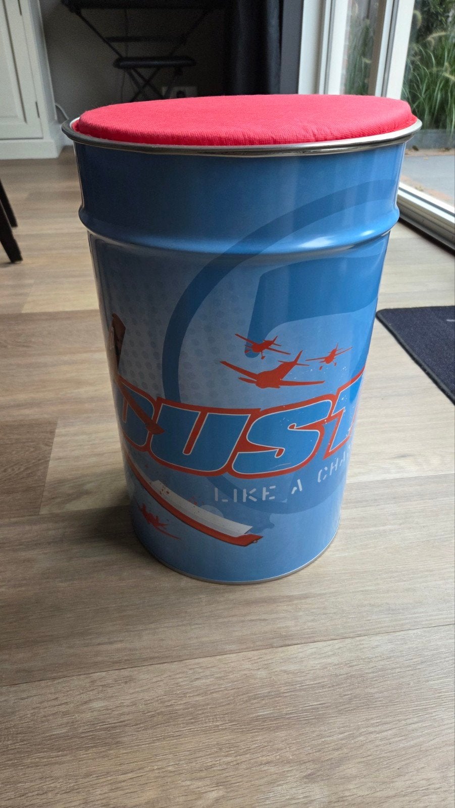 Planes verzamelton met kussen - Dusty Crophopper, Ophalen, Gebruikt, Blauw, Metaal