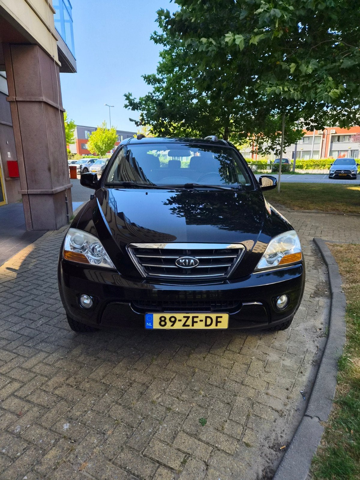 Kia Sorento 3.3 V6 AUT 2008 Zwart, Auto's, Automaat, 1886 kg, Zwart, Origineel Nederlands