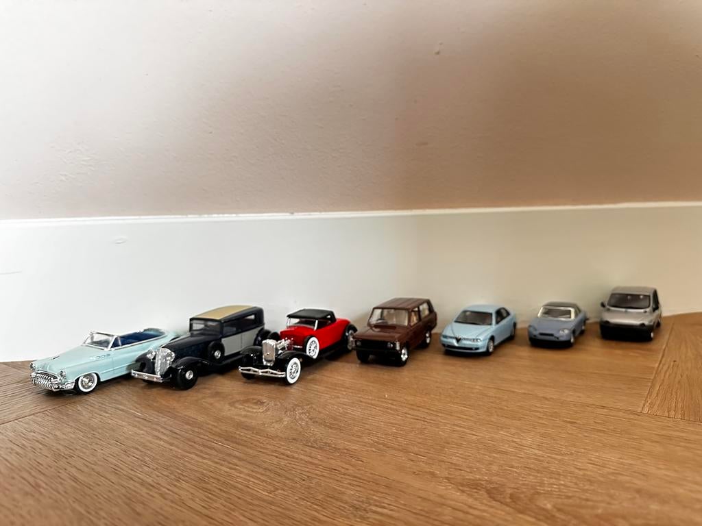 7 modelauto’s Solido 1:43, Hobby en Vrije tijd, Modelauto's | 1:43, Ophalen, Gebruikt, Auto, Solido