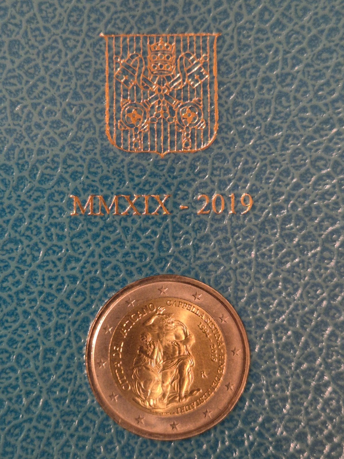 Vaticaanstad 2 euro 2019 Sixtijnse Kapel in coincard, Ophalen of Verzenden, Vaticaanstad, 2 euro, Losse munt