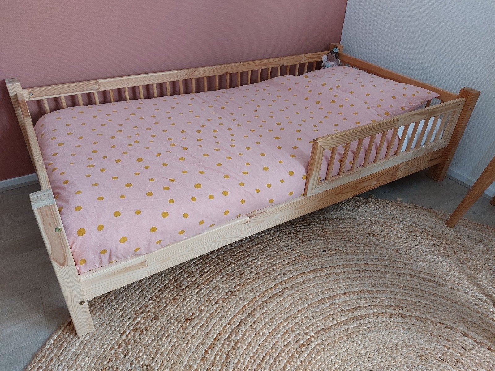Peuterbed Petit Puk 160x80 met hybride schuimmatras, Ophalen, Gebruikt, Eenpersoons, 190 cm of minder