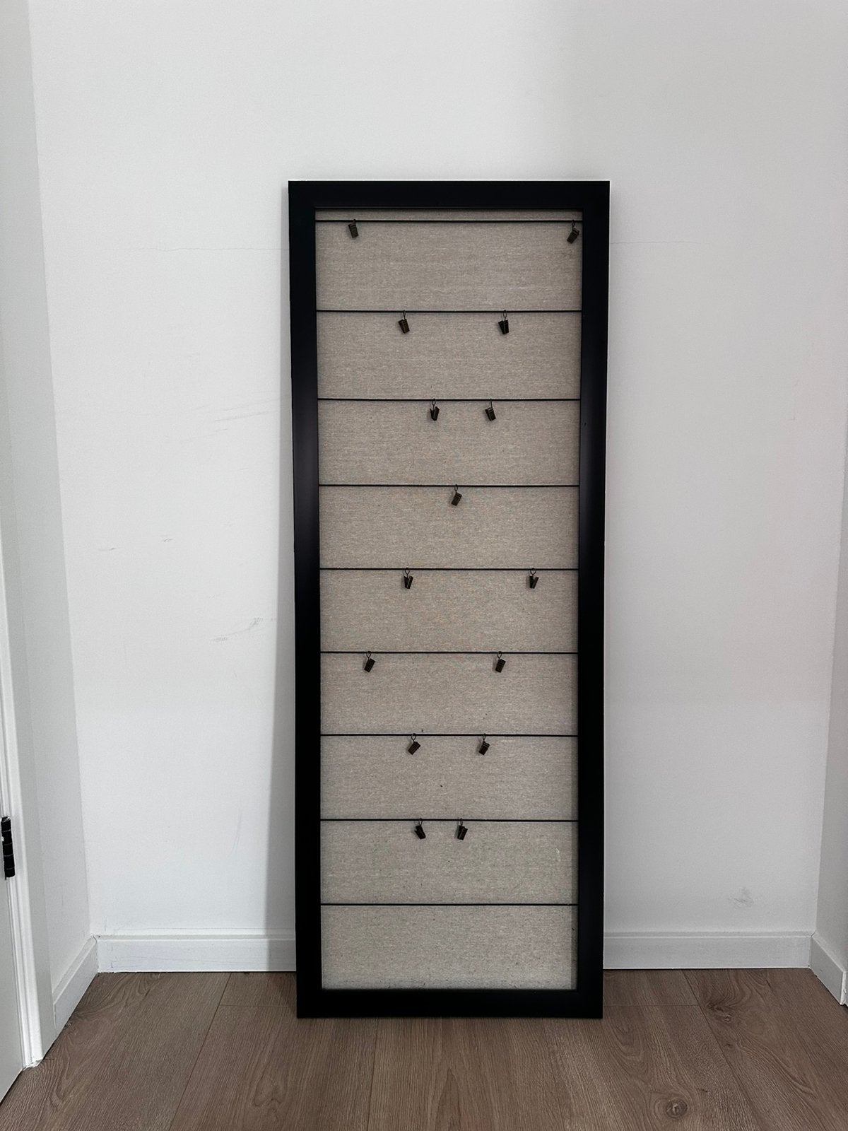 Nieuw fotobord zwart met ophangclips – fotodisplay /memobord, Ophalen, Nieuw, Overige typen