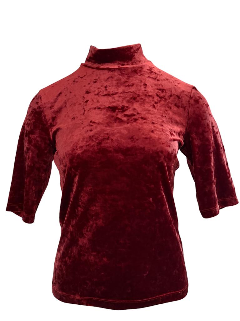 Vanilia shirt S, Ophalen of Verzenden, Zo goed als nieuw, Korte mouw, Rood