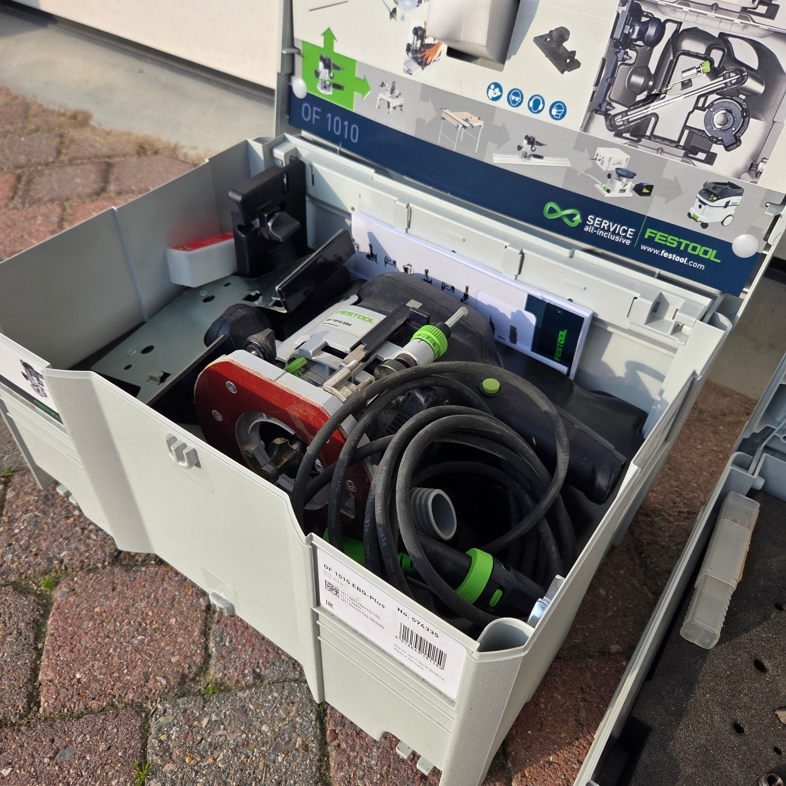 Festool bovenfrees OF1010 ebq plus + Frezen set ** nieuw set, Ophalen of Verzenden, Zo goed als nieuw