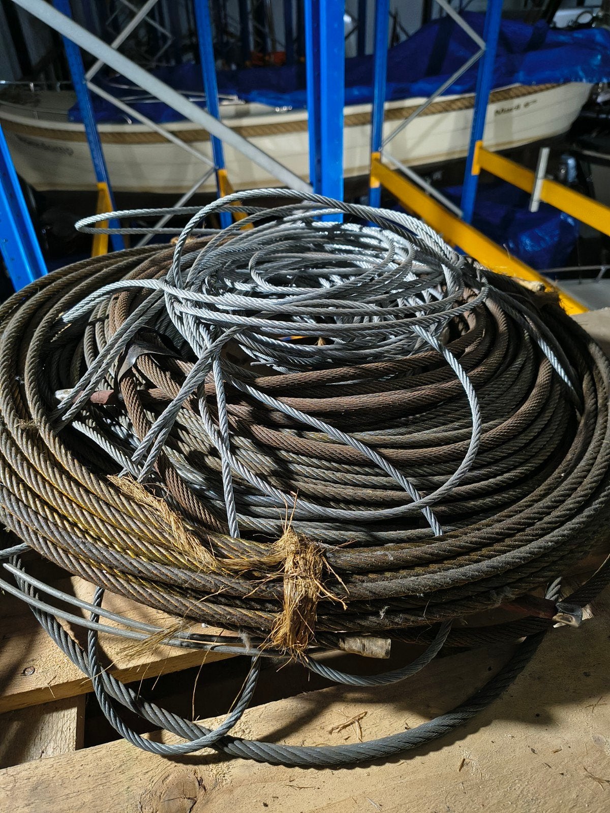 Staalkabel diverse diktes en lengtes, Ophalen of Verzenden, Gebruikt, Kabel of Snoer