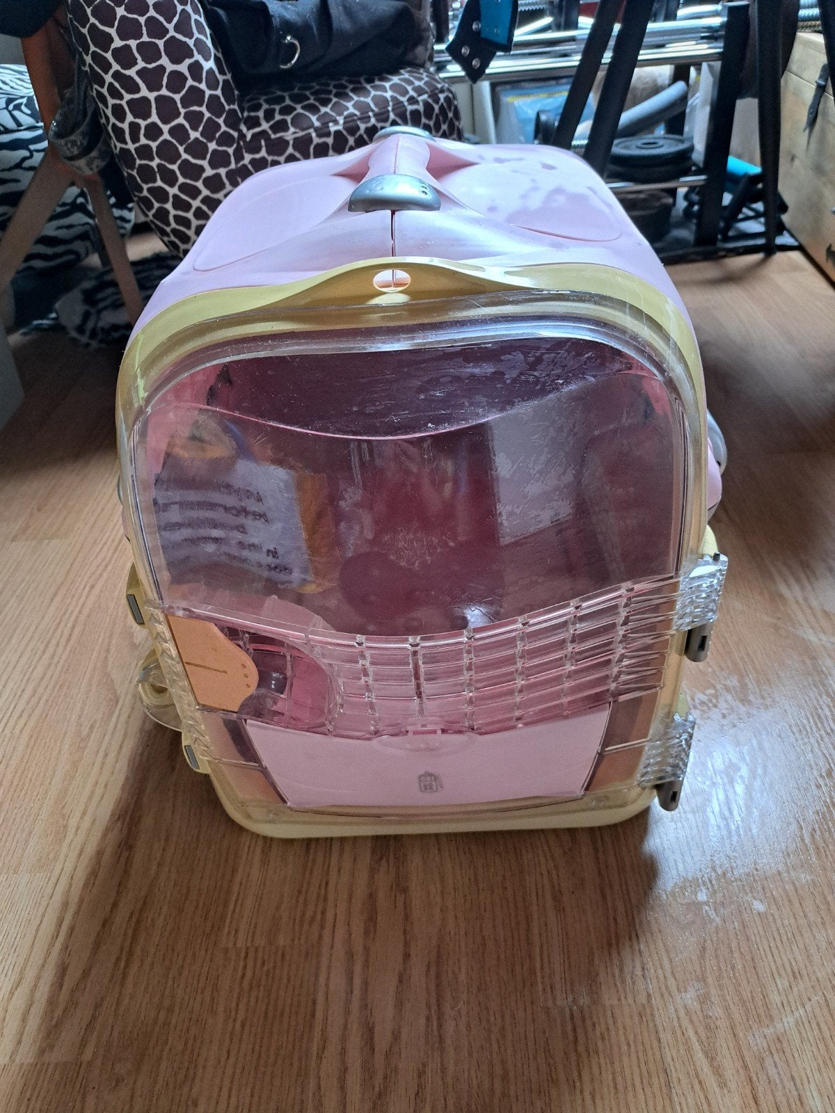 (2e) een luxe transportbox roze van catit cabrio, Dieren en Toebehoren, Ophalen, Gebruikt