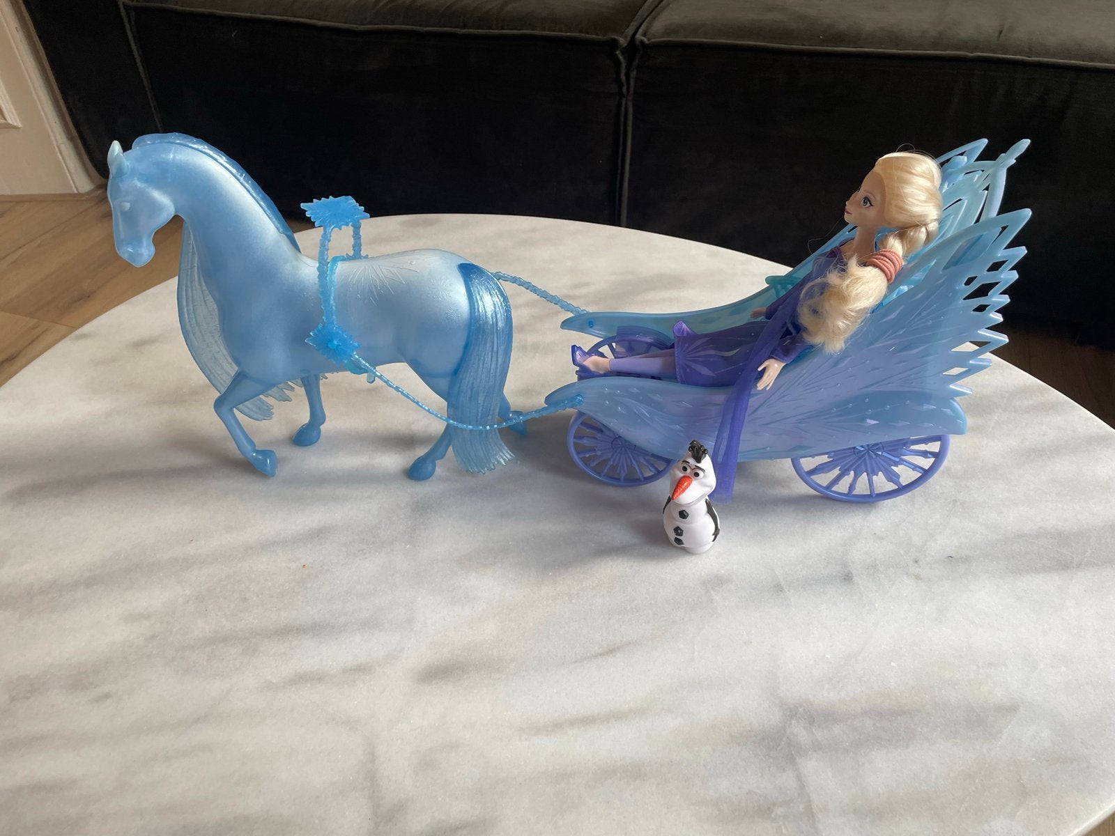 Disney Frozen Elsa met paard en koets, Ophalen of Verzenden, Zo goed als nieuw, Overige typen