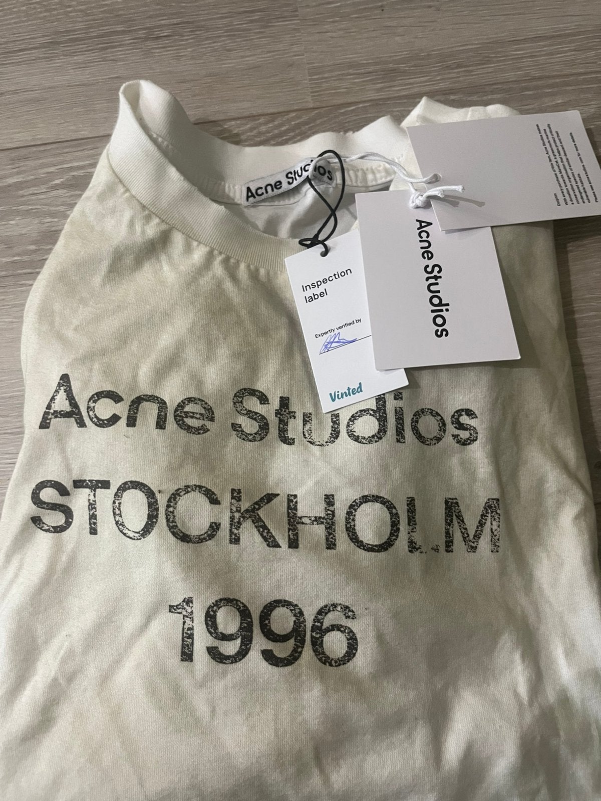 Acne studios longsleeve, Kleding | Heren, T-shirts, Ophalen of Verzenden, Nieuw, Maat 48/50 (M), Wit