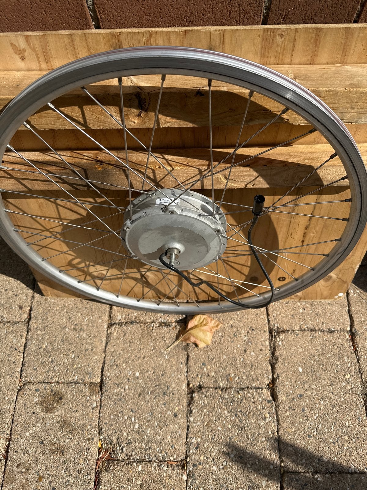 Elektrische fiets voorwiel met motor - ION TechnologySparta, Gebruikt, Ophalen of Verzenden, Aluminium, Elektrische fiets