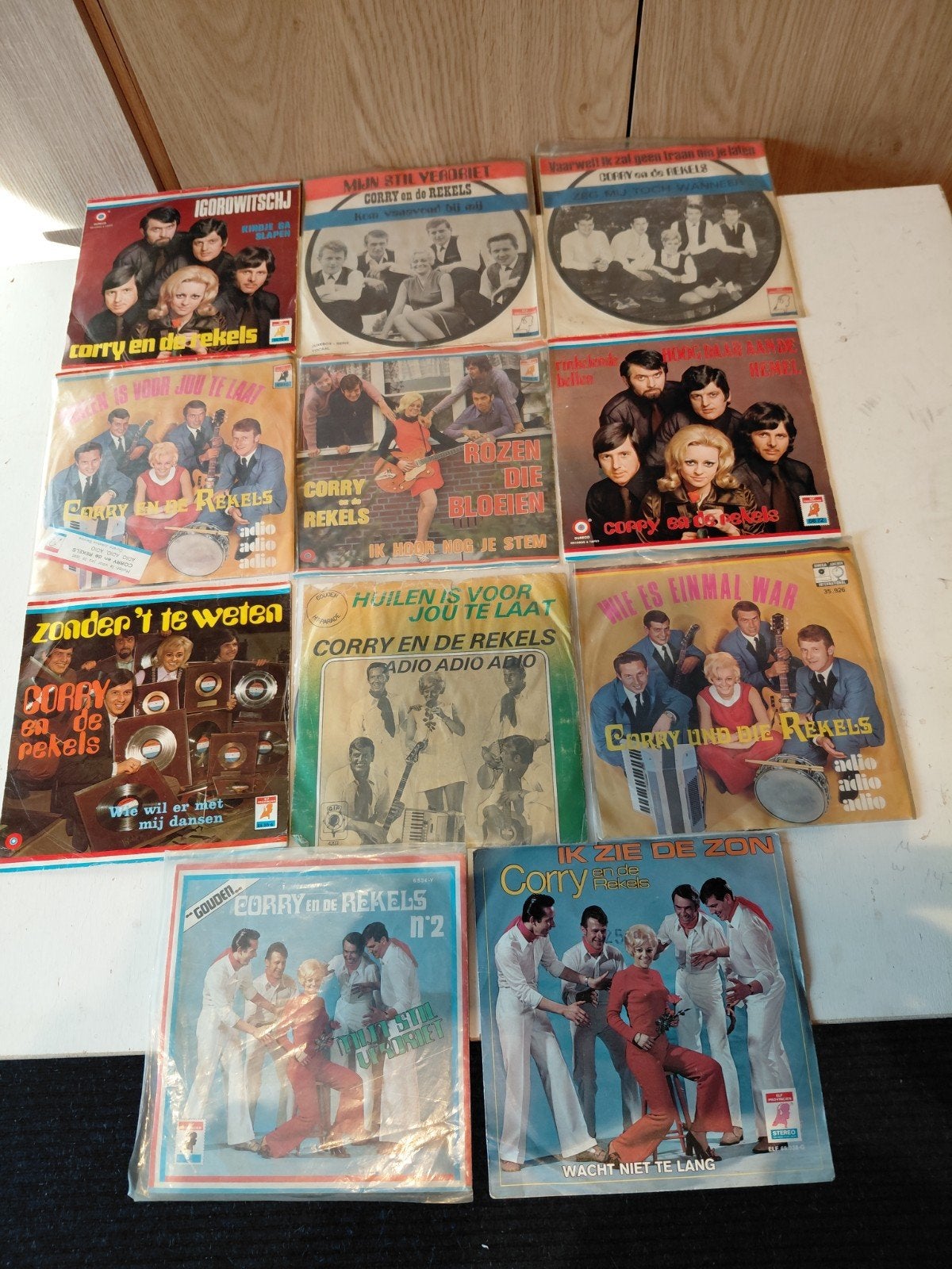 Corry en de Rekels - Vinyl Singles Collectie (12 stuks), Gebruikt, 7 inch, Ophalen of Verzenden, EP