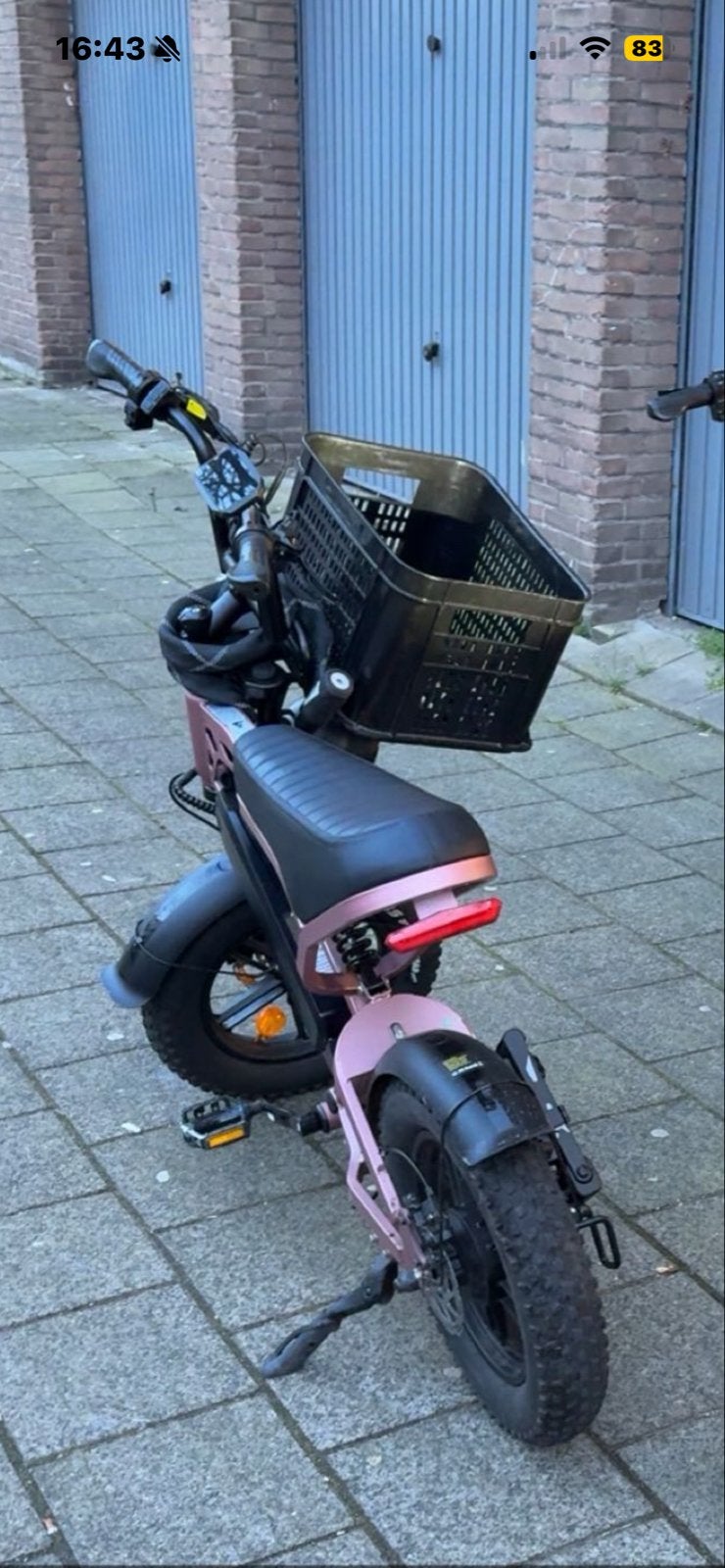 V20 Mini Fatbike Roze, Ophalen, Gebruikt, 50 km per accu of meer, Overige merken