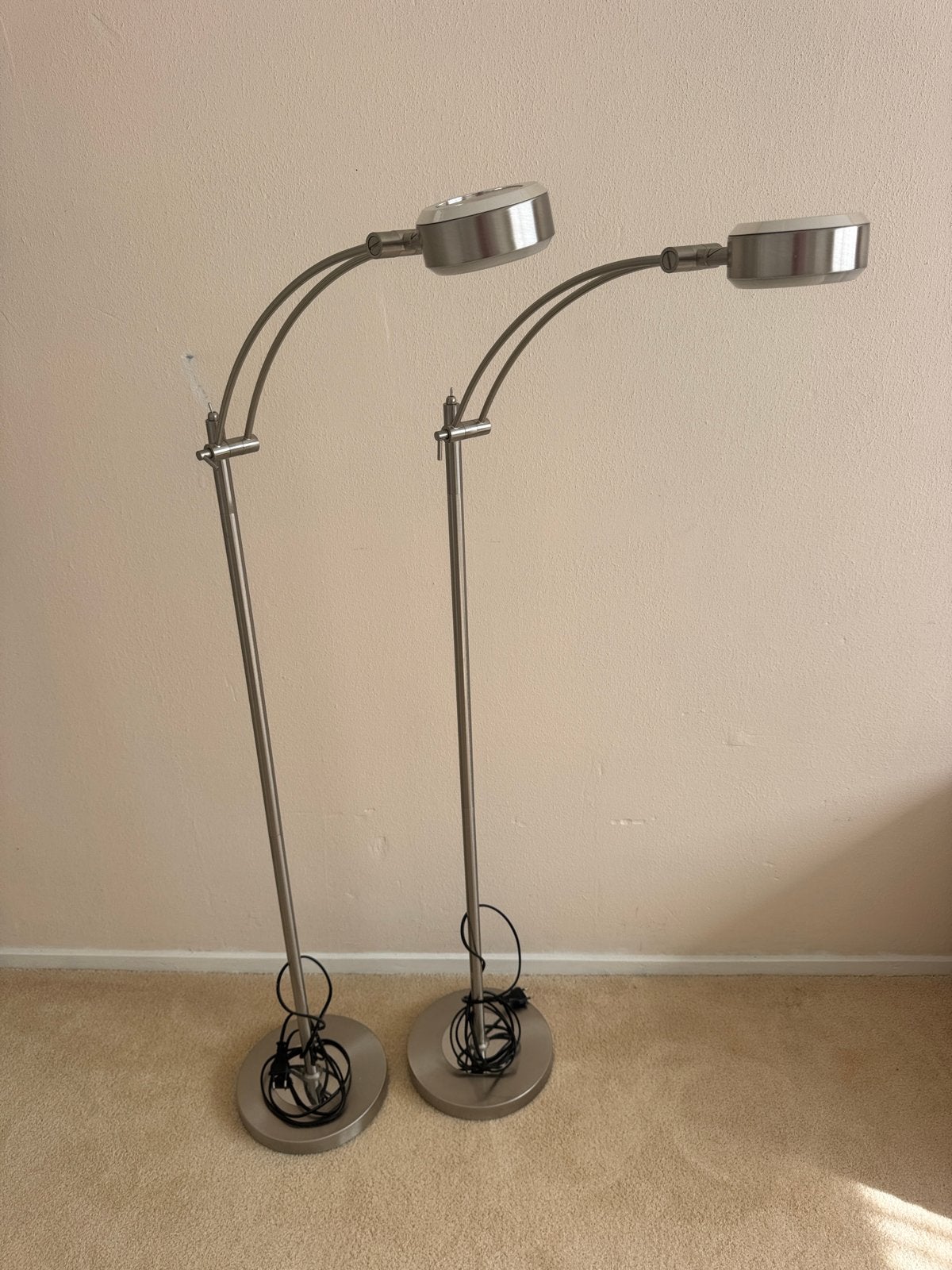 Livarno Lux Grondlampen (2 stuks), Huis en Inrichting, Ophalen, Zo goed als nieuw, Metaal, Minder dan 100 cm